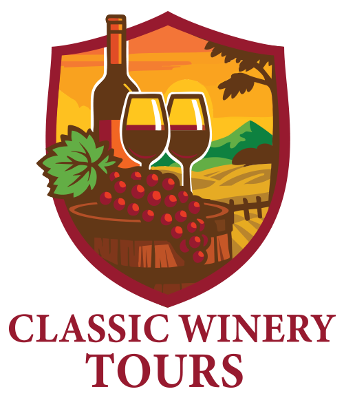 Logo for Classic Winery Tours, a company providing Yadkin Vally Winery Tours in North Carolina